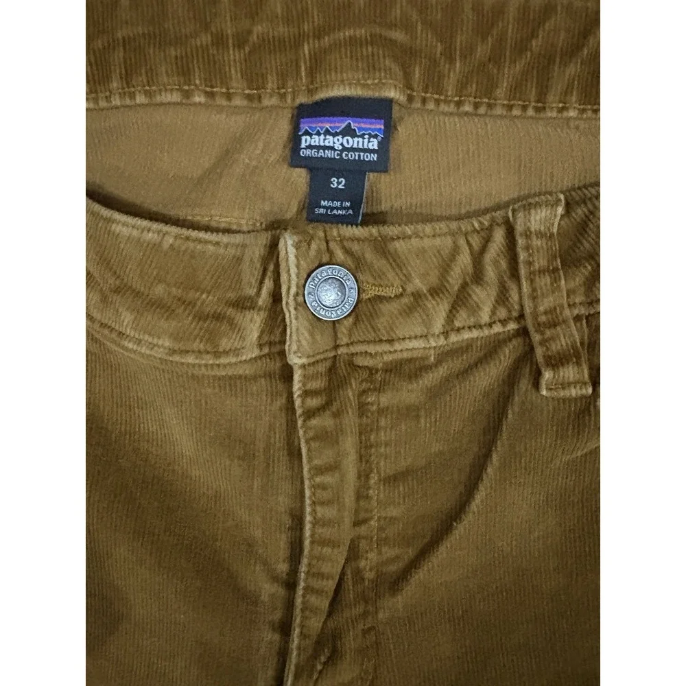 Patagonia Corduroy Bence Brown Pants Women‎ 32 Organic Cotton Fitted Walnut